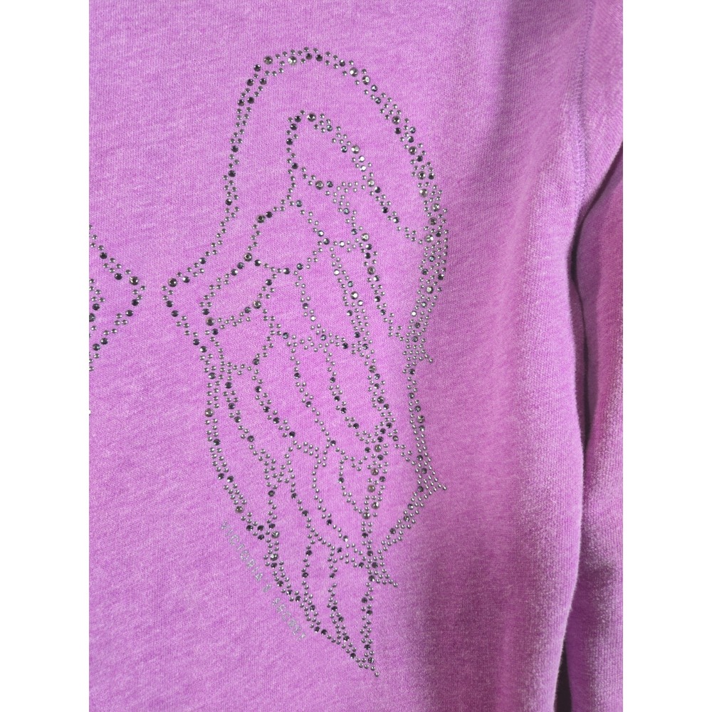 Women's Victoria's Secret Super Model Essentials Pink-Purple Hoodie Size M - Picture 6 of 7